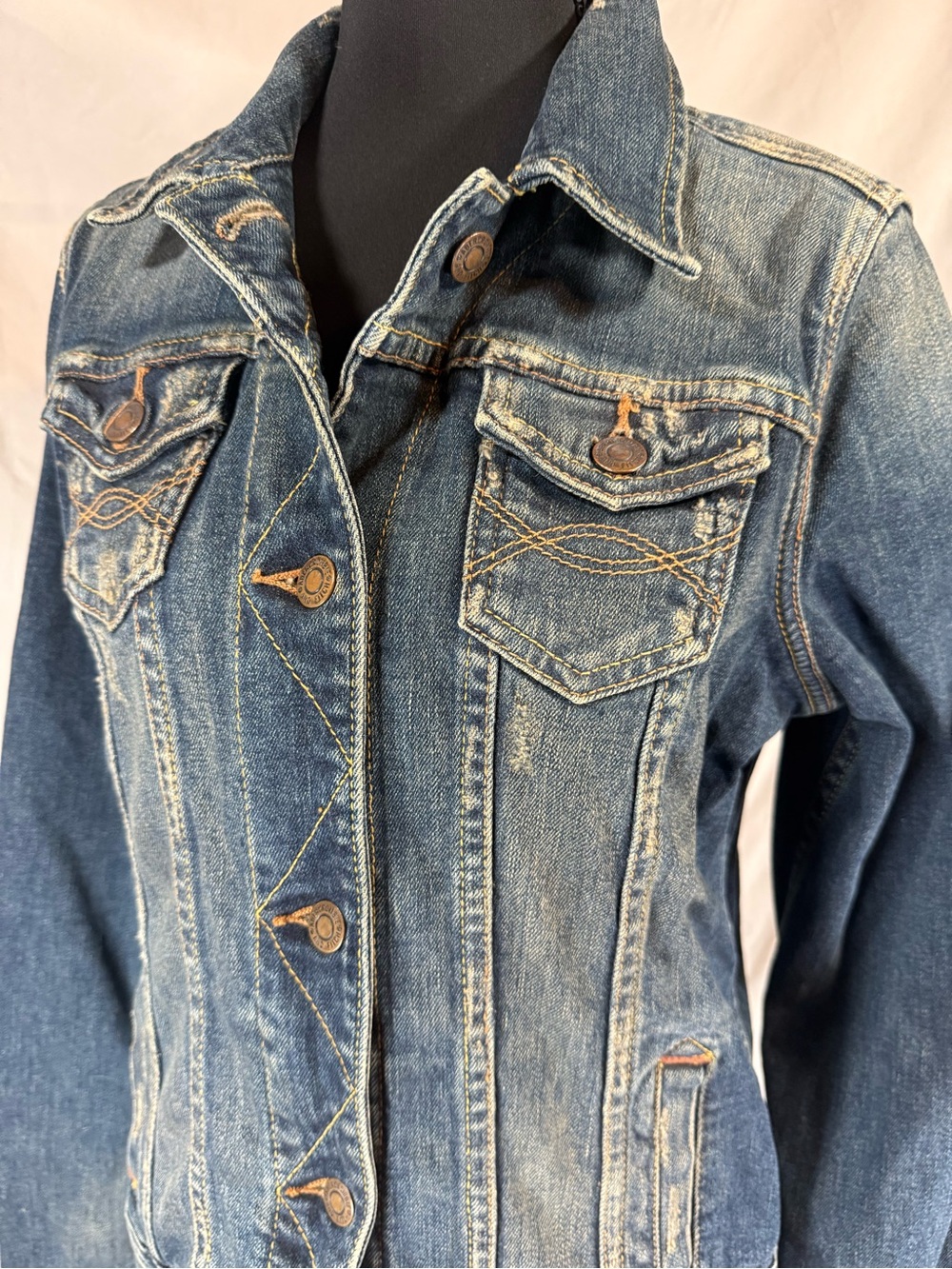 Vintage Y2K Abercrombie & Fitch Denim Jacket - Size Large - Picture 2 of 6